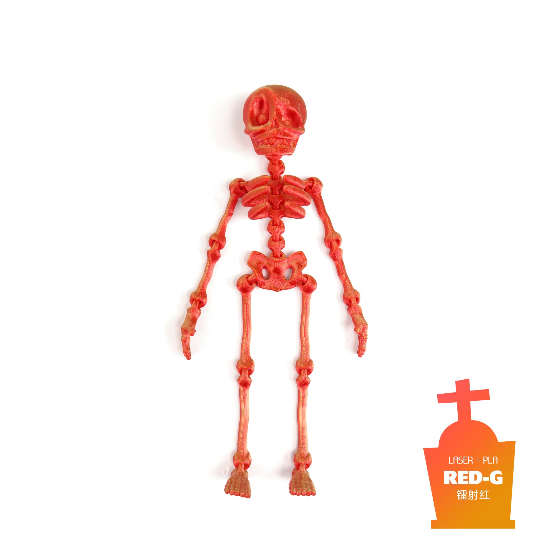 Wholesale 3d printing luminous joint movable skull little toy dancing ornaments